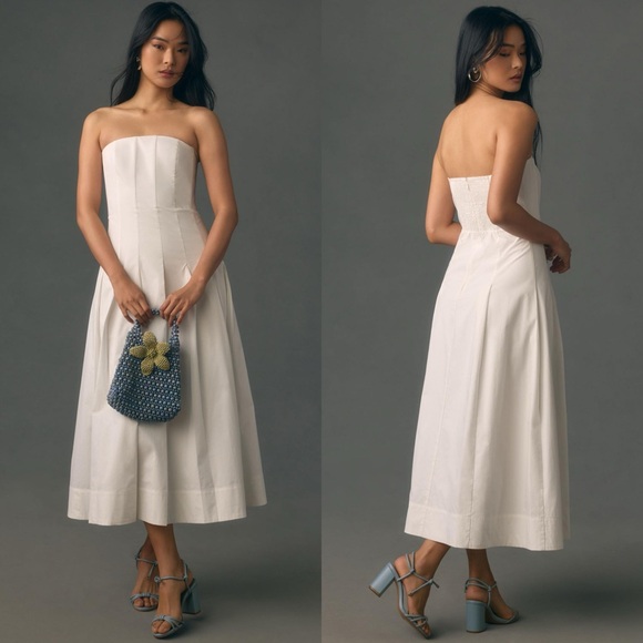 Anthropologie Dresses & Skirts - NWT Anthropologie Mare Mare Strapless Seamed A-Line
Midi Dress